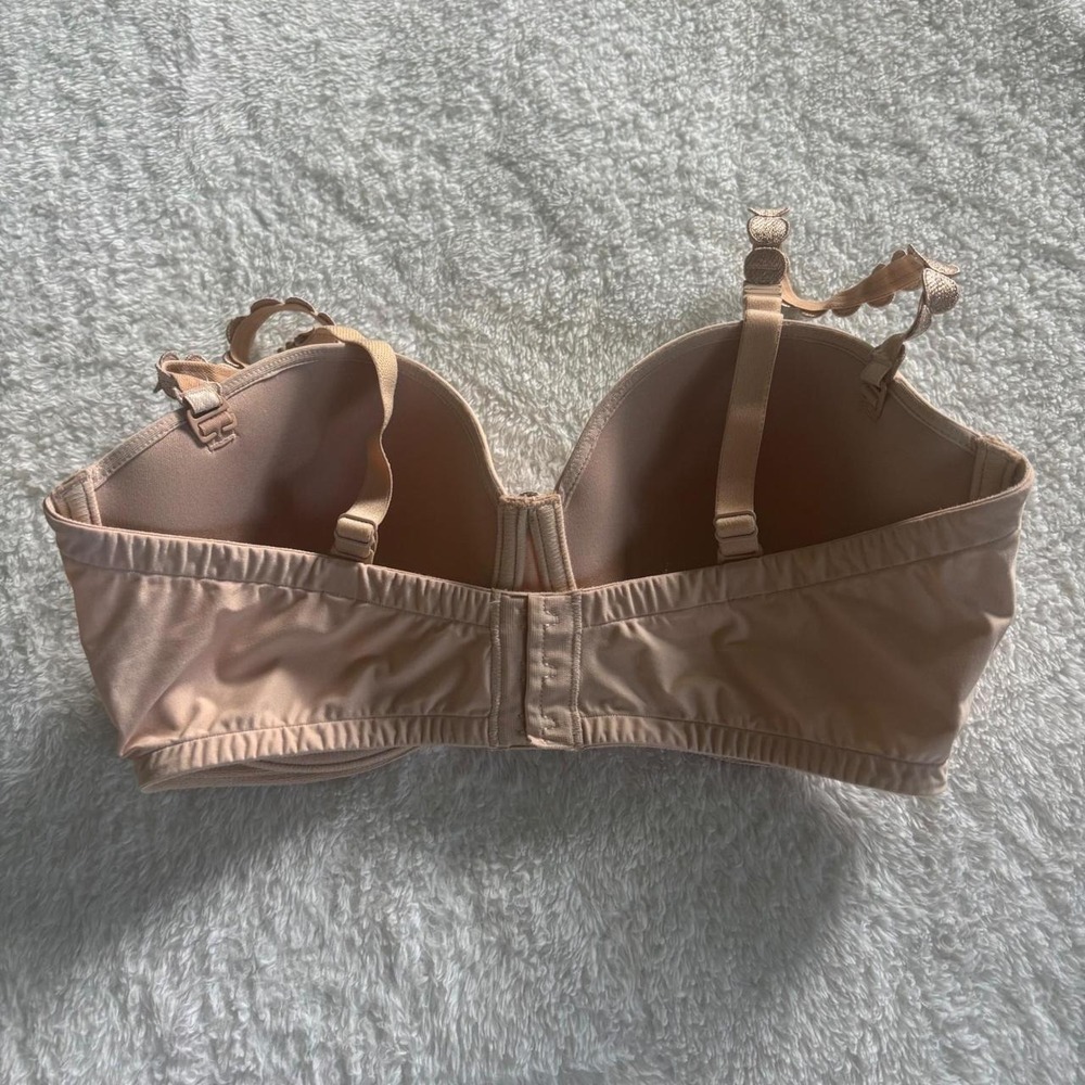 Women's 34D MARIE JO Tom Balcony Multi-Way Strapless Underwire Bra Caffé Latte - Picture 4 of 8
